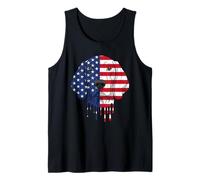 4th of July Redbone Coonhound Dog American Flag Patriotic Tank Top