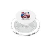 4th Of July Squad Dabbing Duck Sunglasses US Flag Farmer PopSockets PopGrip for MagSafe