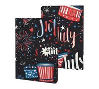 4th Of July U.S.A. Celebration Slim Case Compatible with iPad 10th 9th 8th 7th Generation 2022 2021 2020 2019 Protective Cover Stand