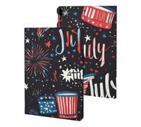 4th Of July U.S.A. Celebration Slim Case Compatible with iPad 10th 9th 8th 7th Generation 2022 2021 2020 2019 Protective Cover Stand