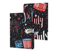 4th Of July U.S.A. Celebration Slim Case Compatible with iPad 10th 9th 8th 7th Generation 2022 2021 2020 2019 Protective Cover Stand