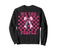 4th of July USA American Flag Patriotic Girl We The People Sweatshirt