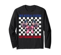 4th of July USA Flag The Metric System Can't Measure Freedom Long Sleeve T-Shirt