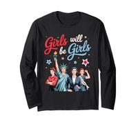 4th Of July Women Shirt Girl Will Be Girls, Equality Justice Long Sleeve T-Shirt