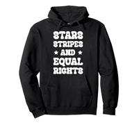 4th Of July Women's Stars Stripes And Equal Rights Pullover Hoodie
