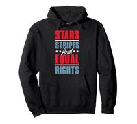 4th Of July Women's Stars Stripes And Equal Rights Pullover Hoodie