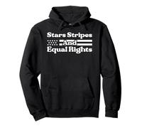 4th Of July Women's Stars Stripes And Equal Rights Pullover Hoodie