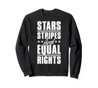 4th Of July Women's Stars Stripes And Equal Rights Sweatshirt