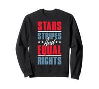 4th Of July Women's Stars Stripes And Equal Rights Sweatshirt