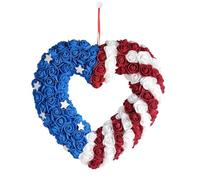 4th of July Wreath Artificial Flowers Outdoor Decoration 250th Anniversary