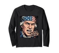 4th of July WTF is A Kilometer George Washington Long Sleeve T-Shirt
