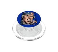 4th of July WTF Is A Kilometer George Washington PopSockets PopGrip for MagSafe