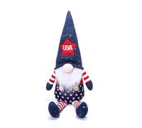 4th Of Julys Patriotics Gnomes Decorations Couple Swedish Tomtes Gnomes Plush Table Ornamet For Independences Day Fourth Of Julys Independences Day Ornamet