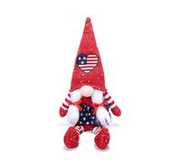 4th Of Julys Patriotics Gnomes Decorations Couple Swedish Tomtes Gnomes Plush Table Ornamet For Independences Day Fourth Of Julys Independences Day Ornamet