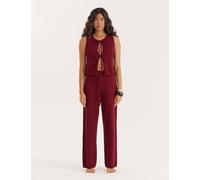 4th & Reckless Bria Co-ord Beach Trouser Burgundy