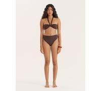 4th & Reckless Gia High Waisted Bikini Bottoms Chocolate