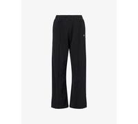 4th & Reckless Womens 4th & Reckless Fergie Wide-Leg Cotton-Jersey Jogging Bottoms Black S