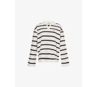 4th & Reckless Womens 4th & Reckless Hailey Rugby Striped Stretch-Cotton T-Shirt Stripe S