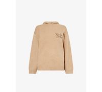4th & Reckless Womens 4th & Reckless Jackson Logo-Embroidered Knitted Hoody Camel M