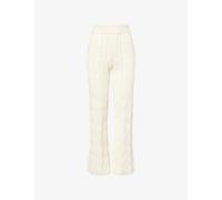 4th & Reckless Womens 4th & Reckless Jordan Cable Knit Cotton-Blend Trousers Cream S
