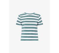 4th & Reckless Womens 4th & Reckless Livia Striped-Pattern Cotton-Blend T-Shirt Multi Stripe S