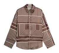 4th & Reckless Women's Amira Print Shirt Chocolate