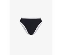 4th & Reckless Womens Black Cabo Contrast-trim Bikini Bottoms 10