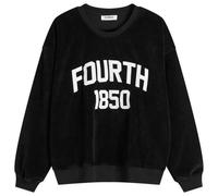 4th & Reckless Women's Cadie Velour Sweatshirt Black XL