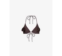 4th & Reckless Womens Chocolate Antibes Rosette-embellished Bikini Top 8