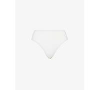 4th & Reckless Womens Cream Lulu Crinkle-texture Bikini Bottoms 8