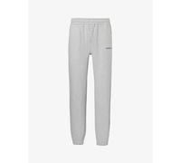 4th & Reckless Womens Grey Marl Dianna Logo-embroidered Drawstring-waist Cotton-jersey Jogging Bottoms Xl