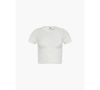 4th & Reckless Womens Grey Sabine Terry-textured Woven Top S