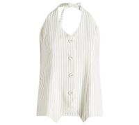 4th & Reckless Women's Sabrina Waistcoat Pinstripe UK 12
