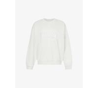 4th & Reckless Womens Washed Sage Embroidered Relaxed-fit Cotton-jersey Sweatshirt S