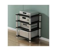 4Tier HIFI o Rack Woo AV nd Ste Cabinet for Amplifier & Game Console Open Display Tower for Living Room Neh Perfect for Record Players