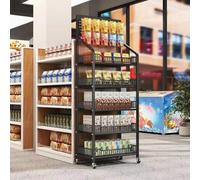 4Tier Metal Display RDu Retail Shelf Cart forac & MoreVersatile Sto nizer for markets Home Kitchens & Efficient Product Showcase
