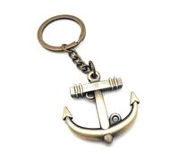 4Trails Bronze Sailing Boat Anchor Key Chain Keyring Ornament Charm Accessories Feng Shui Keychain