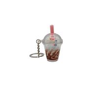 4Trails Cute Fashion Ice Cream Sprinkles Coffee Keychain Keyring Creative Boba Bubble Tea Smoothie Drink for Men, Women & Kids (Chocolate)