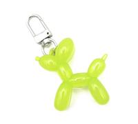 4Trails Cute Kawaii Cartoon Balloon Dog Keychain keyring Jelly - Perfect for Bags, Backpacks, and Keys lucky (Lime Green)