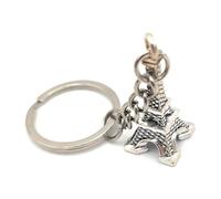 4Trails Eiffel Tower Keychain Silver Metal Lucky Paris Souvenir