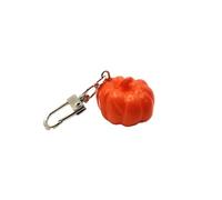 4Trails Halloween Pumpkin Anime PVC Keychain, Autumn Thanksgiving Pumpkin Party Simulation Food, Orange