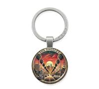 4Trails Los Angeles Keyring United States Sunset Skyline Keychain