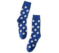 4Trails Men Funny Toilet Paper Patterned Gift Socks, Blue and White All Seasons UK 7.5-12 Cartoon