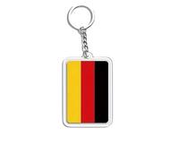 4Trails National Flag Keyrings Keychain Lucky Rectangular Design (Germany)