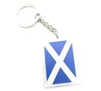 4Trails National Flag Keyrings Keychain Lucky Rectangular Design (Scotland)