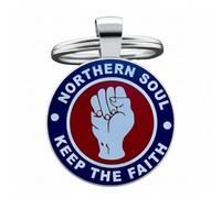 4Trails Northern Soul Keep the Faith Keyring, Raised Fist Design