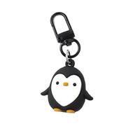4Trails Penguin Waddle Raft Cute Lucky Puffin Keyring Blue Pink Purple Peach and Black (Black)