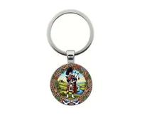 4Trails Scottish Piper Keychain, Metal Keyring, Celtic Design, Scotland Souvenir Gift