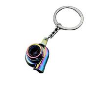 4Trails Turbo Car Keychain Auto Parts Keyring Lucky Turbocharger Gift for Driver Sliver (Multi)