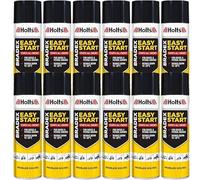 4TRESS 12 x HOLTS Bradex Easy Start Petrol and Diesel Engines Cold Start Spray 300ML Cans